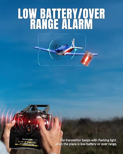 Miniatura 24 de VOLANTEXRC Avión RC, control remoto de 4 canales, avión de combate RTF con giroscopio de 6 ejes, 3 modos y acrobacias aéreas fáciles de volar, avión