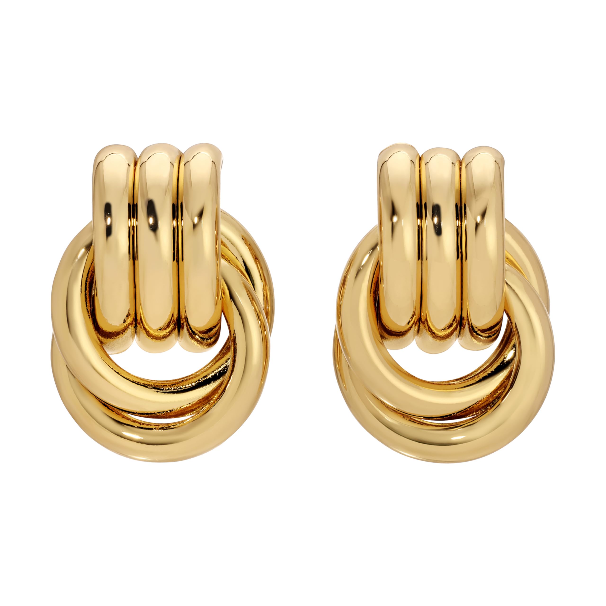 Heaven Mayhem Baby Knot Earrings Modern Twisted Knot Design