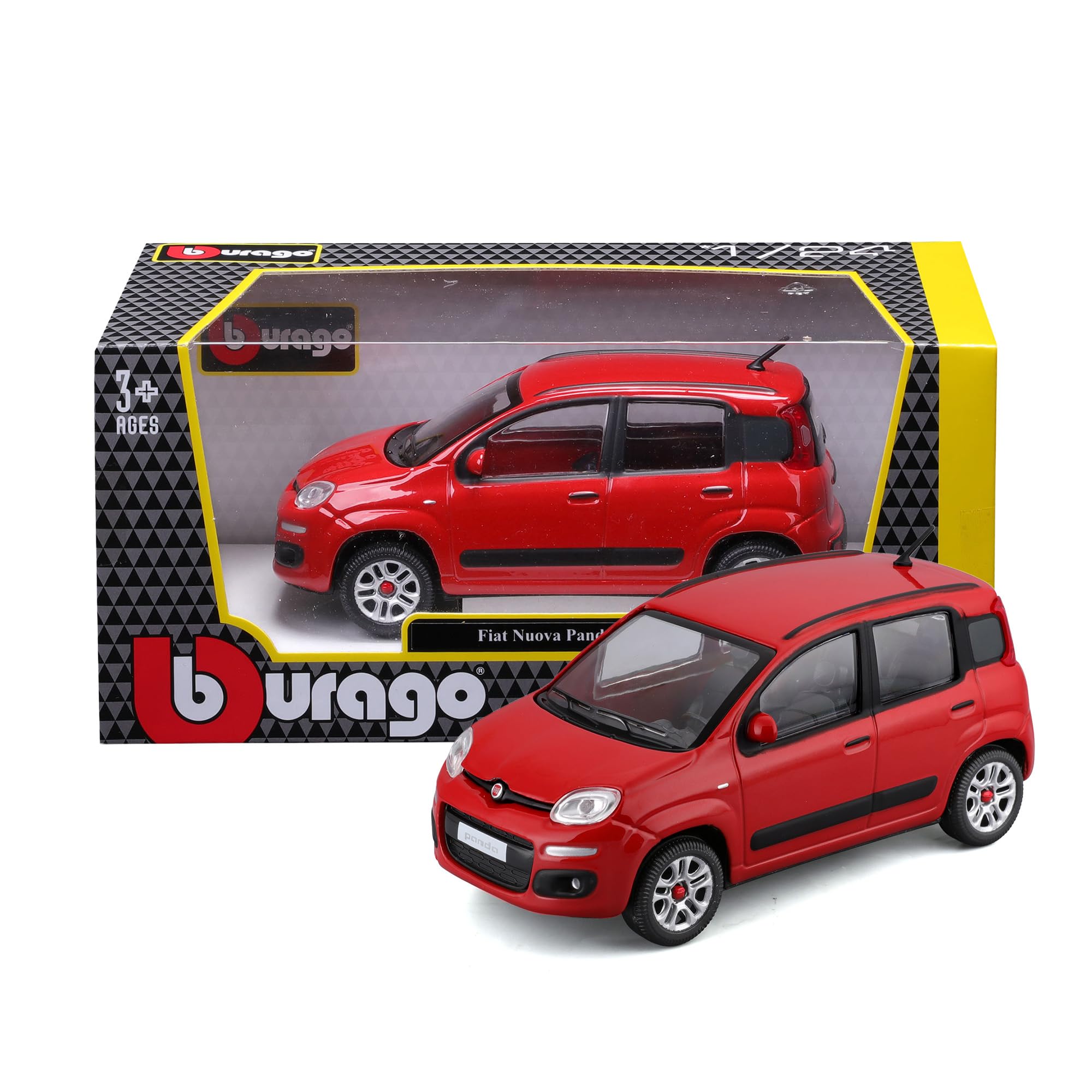 Bburago Fiat Panda - Realistic Model Car in 1:24 Scale, Official Fiat Licence, Recommended Age 3+ Years