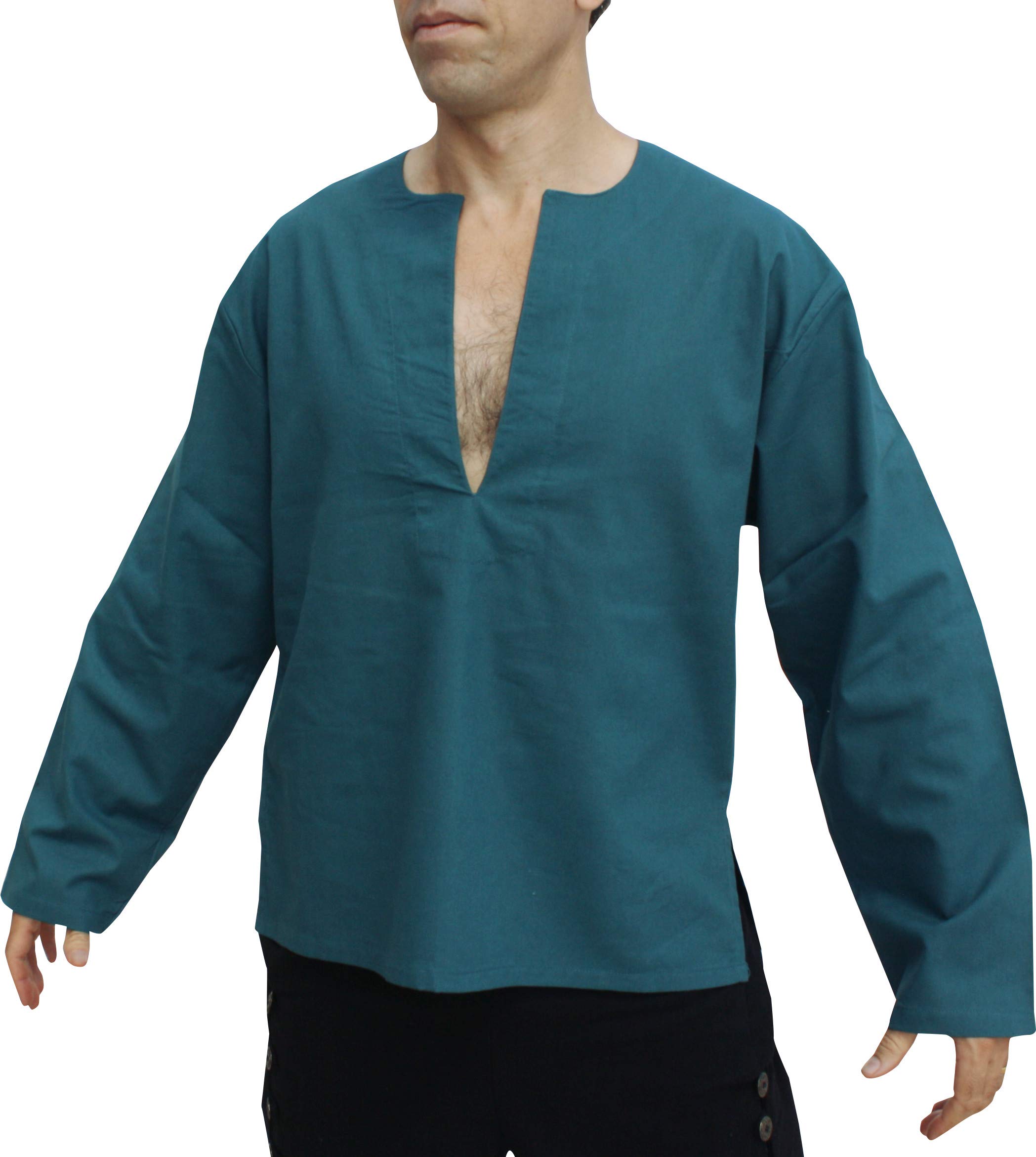 svenine Cotton Fabric Open Breast Long Sleeve Shirt Plus Size-picture-49