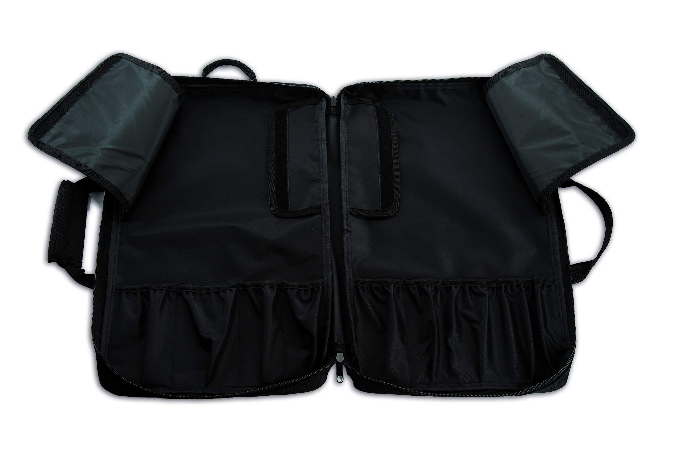 ARCOS Mochila para 9 Cuchillos de Cocina en Poliéster y PVC. Bolsa Portacuchillos Profesional para Almacenar y Transportar Utensilios de Cocina. 330 x 480 x 185 Mm. Color Negro