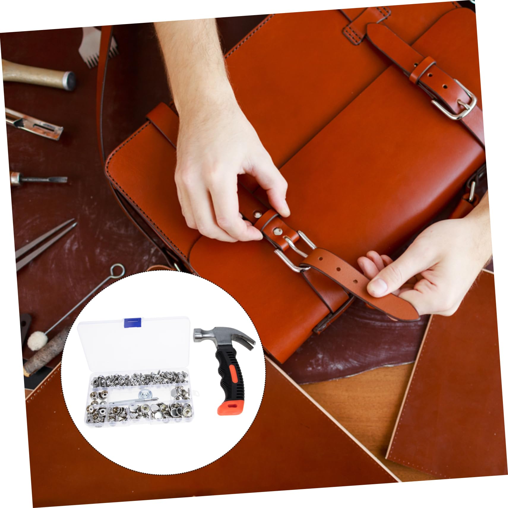 Alipis 1 Set Snap Fasteners Kit Stainless Steel Snaps for Canvas Tents Clothing DIY Crafting Heavy Duty Construction Great Grip for Use Performance