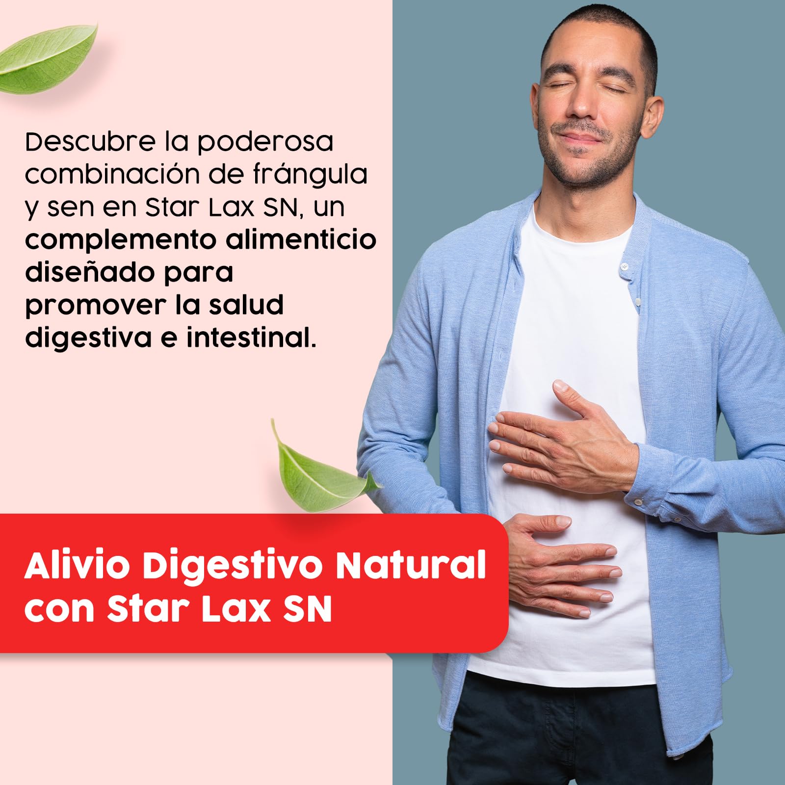 Espadiet Star Lax SN – Apoya el Mantenimiento del Sistema Digestivo - Laxante Natural – Favorece la Digestión – Con Con Extracto de Frángula, Sen, Ciruela y Plantago Ovata – 30 Cápsulas de 495mg
