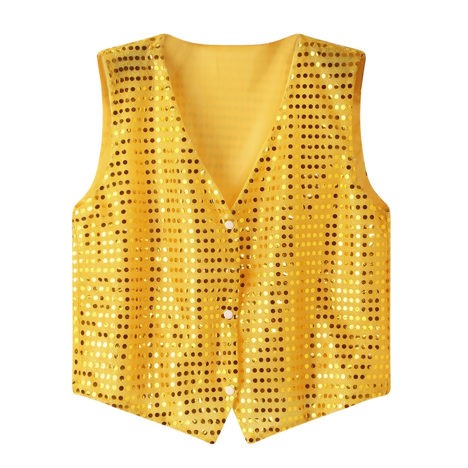 Gilet Paillette Homme sans Manche Gilet Homme Costume Annee 80 Gilets Hommes Paillettes Noeud Papillon Gilets Medieval Brillant Veste Disco Paillette