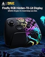 Vista 2 de Switch 2 Pro Controller with Charging Dock for Nintendo Switch2/1/OLED, Luminex Wireless Controller with One-Key Wake Up/Hall Effect/7 LED