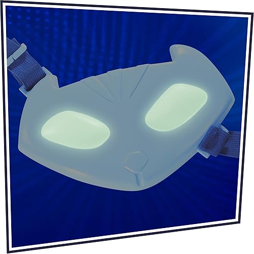 Miniatura 6 de PJ Masks Catboy Deluxe - Juego de máscaras de superhéroe juguete de vestir preescolar con máscara iluminada y accesorio de amuleto Catboy para niños