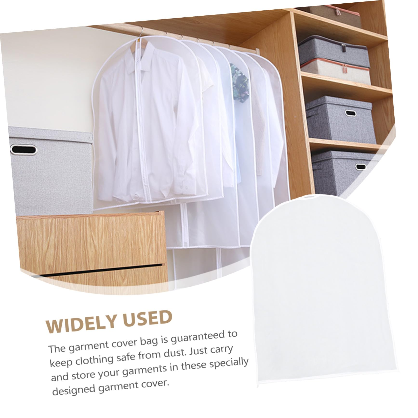 10piezas Guardapolvo De Fundas Transparentes Para Guardarropa Para Colgar Ropa Casa Incluyendo Fundas Para Vestidos y Ropa De Armario