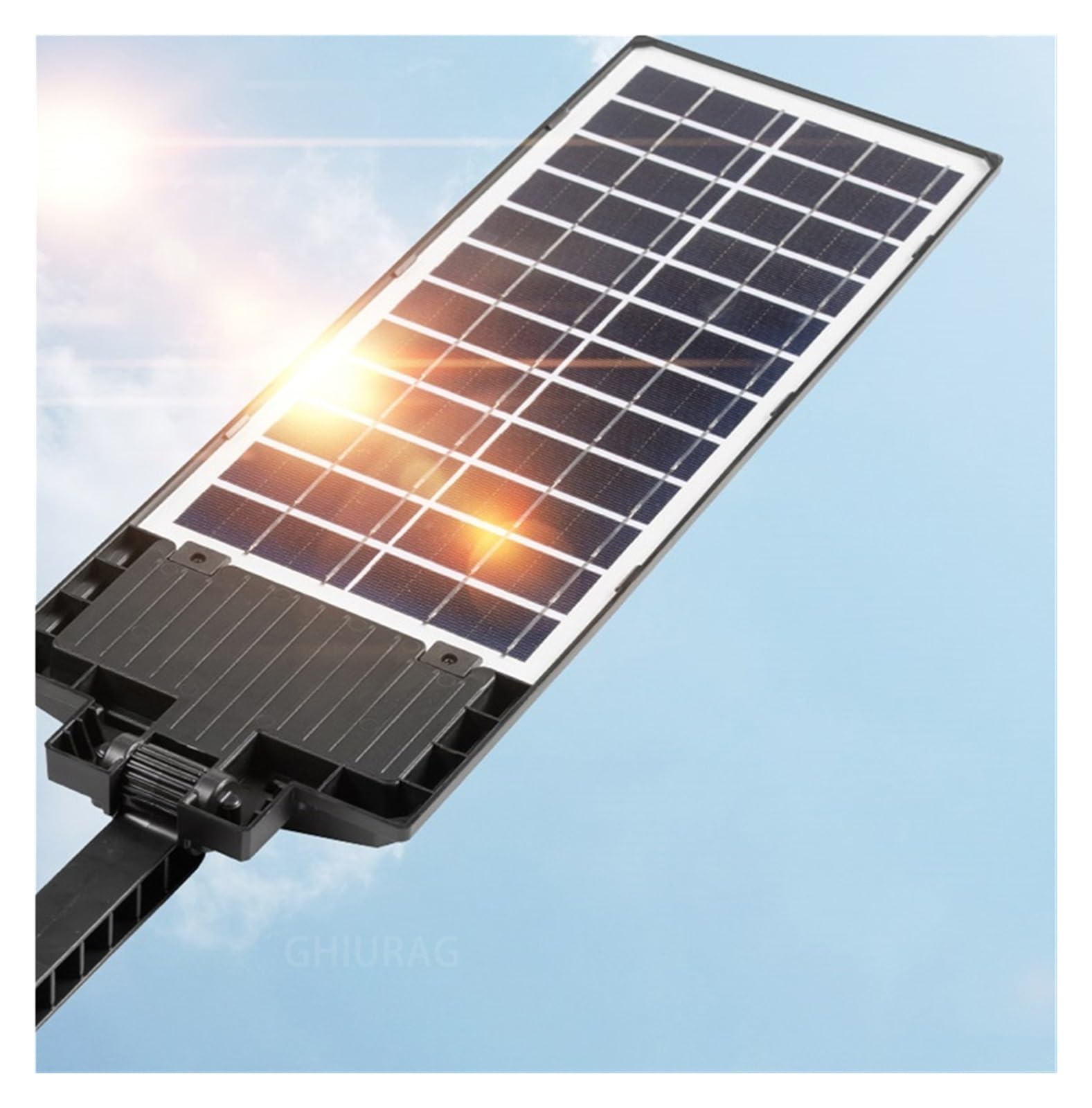 Lampy Solarne Zewnątrz, Słoneczne lampy uliczne zewnętrzne wodoodporne 8000lm wysoka jasność lampa LED od zmierzchu do świtu z pilotem na czujnik ruchu do ogrodu,Do ogrodu, ulicy, werandy(Brown)