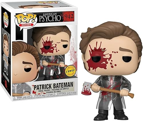 Miniatura 2 de POP American Psycho  Patrick Bateman Edición Limitada Bloody Chase Funko Pop! Figura de vinilo (paquete con funda protectora compatible con POP