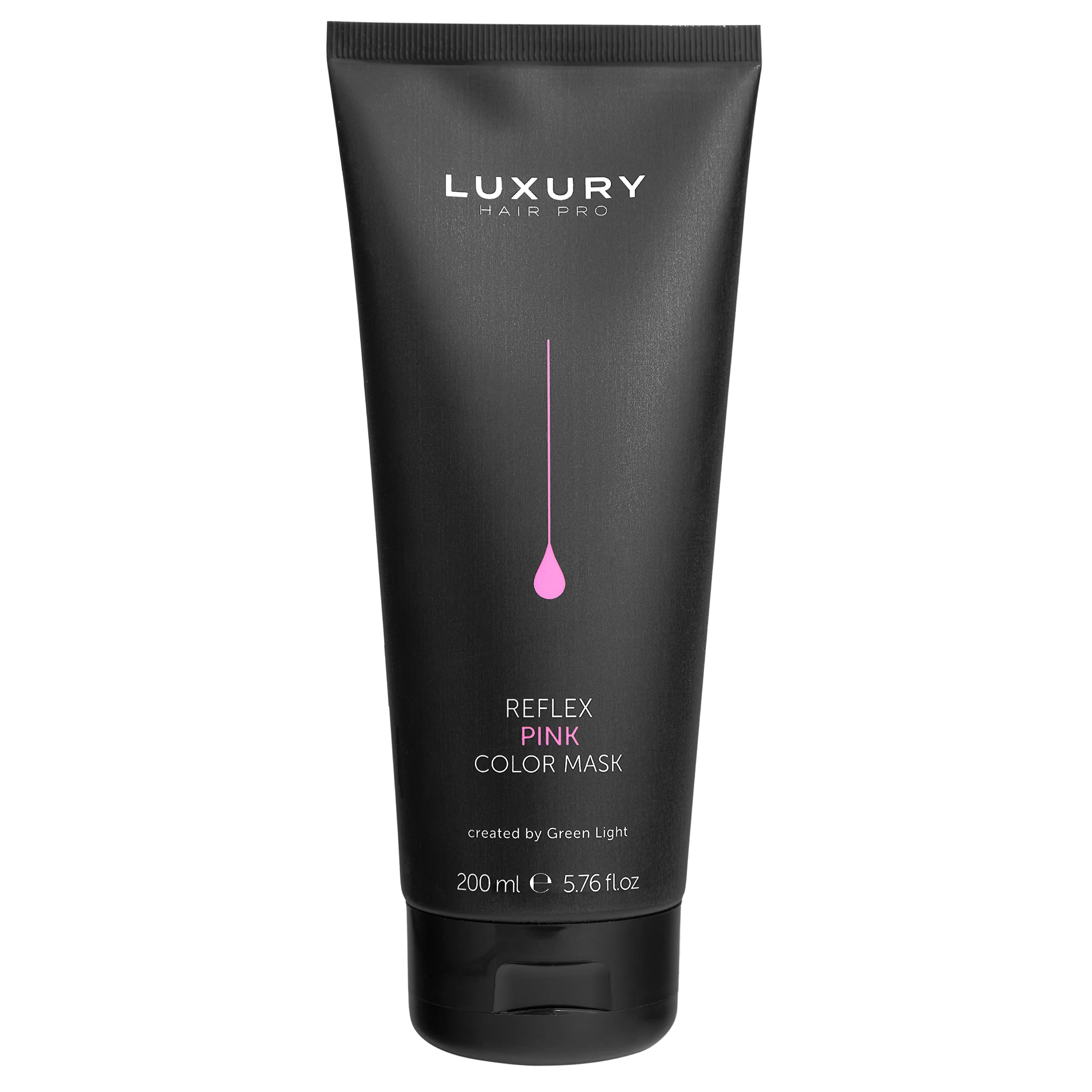 Luxury Hair Pro, Reflex Pink Color Mask, Maschera Colorata Capelli, Nutriente e Lucidante, Riflessi Intensi e Brillanti, con Proteine della Seta e Olio di Argan, Rosa, 200 ml