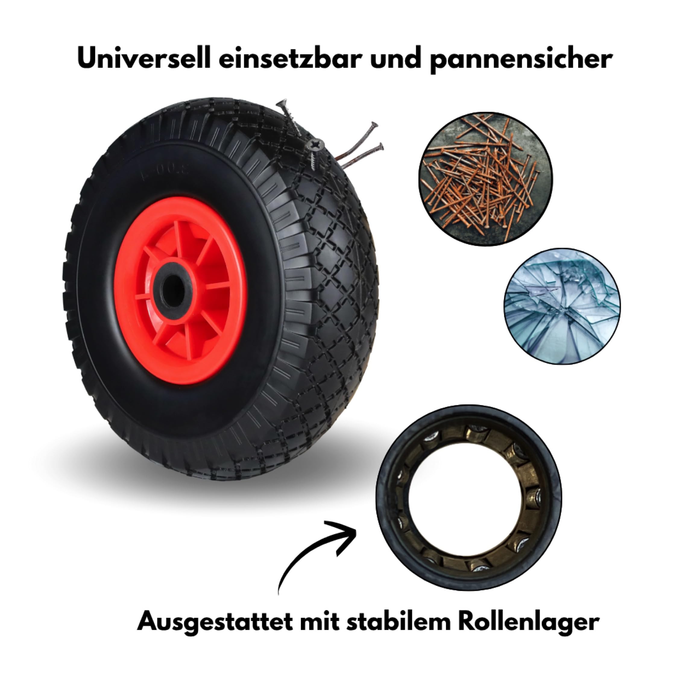 FROSAL Phil - Gartenwagen pannensicher mit PU Rädern FROSAL Bollerwa FROSAL Phil - Gartenwagen pannensicher mit PU Rädern FROSAL Bollerwa