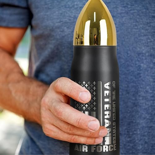 Miniatura 5 de Vaso de 17 onzas con tapa, regalo ideal para el Día del Padre, cumpleaños, Día de los Veteranos, Navidad, perfecto para la fuerza aérea, la armada,