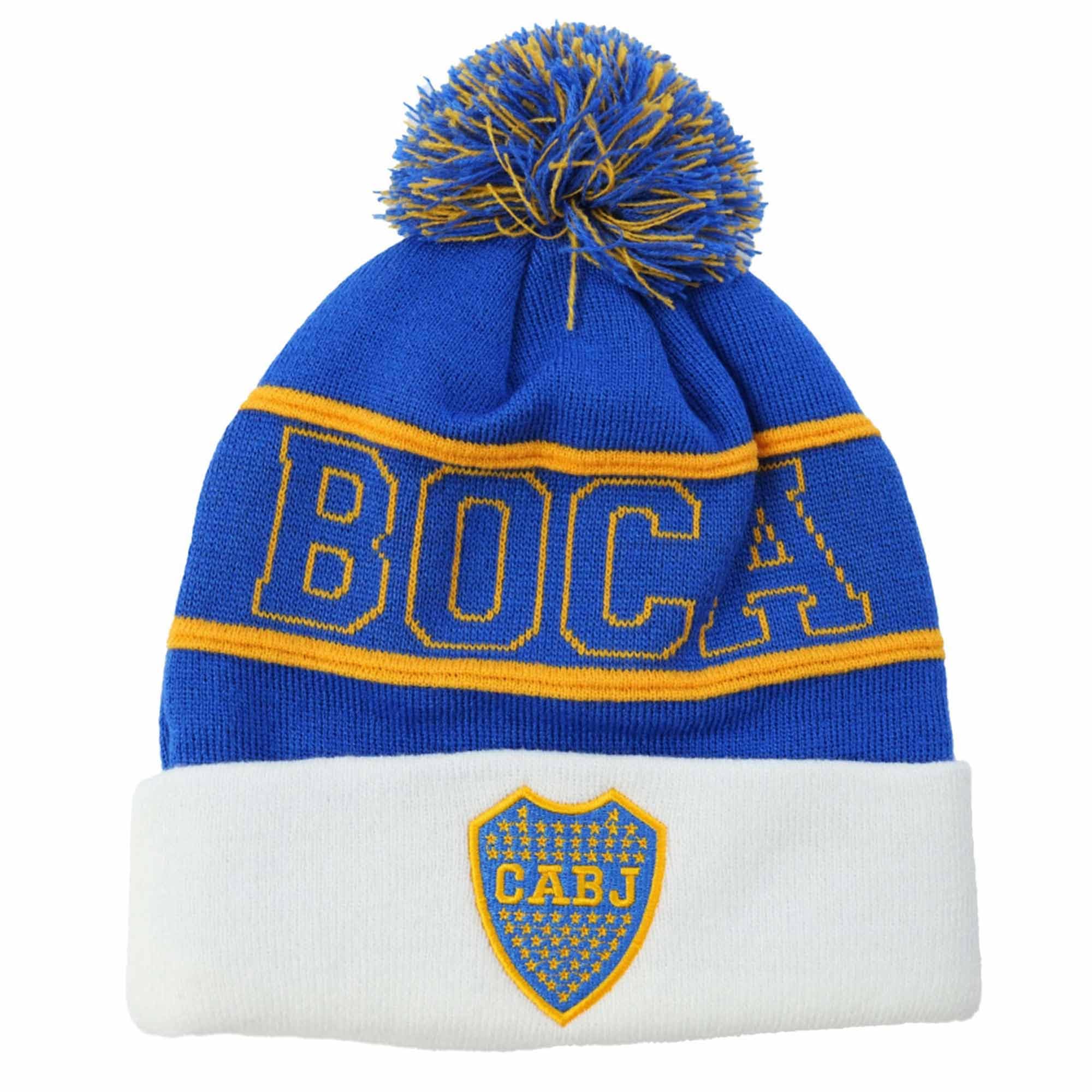 Gifts 4 All Men's Multicolor Unisex Boca Juniors Football Winter Bronx Hat, Boca Juniors Bobble Hat, Cabj Woolly Ski Hat, Cabj Bocajuniors Fans Match Day Hat
