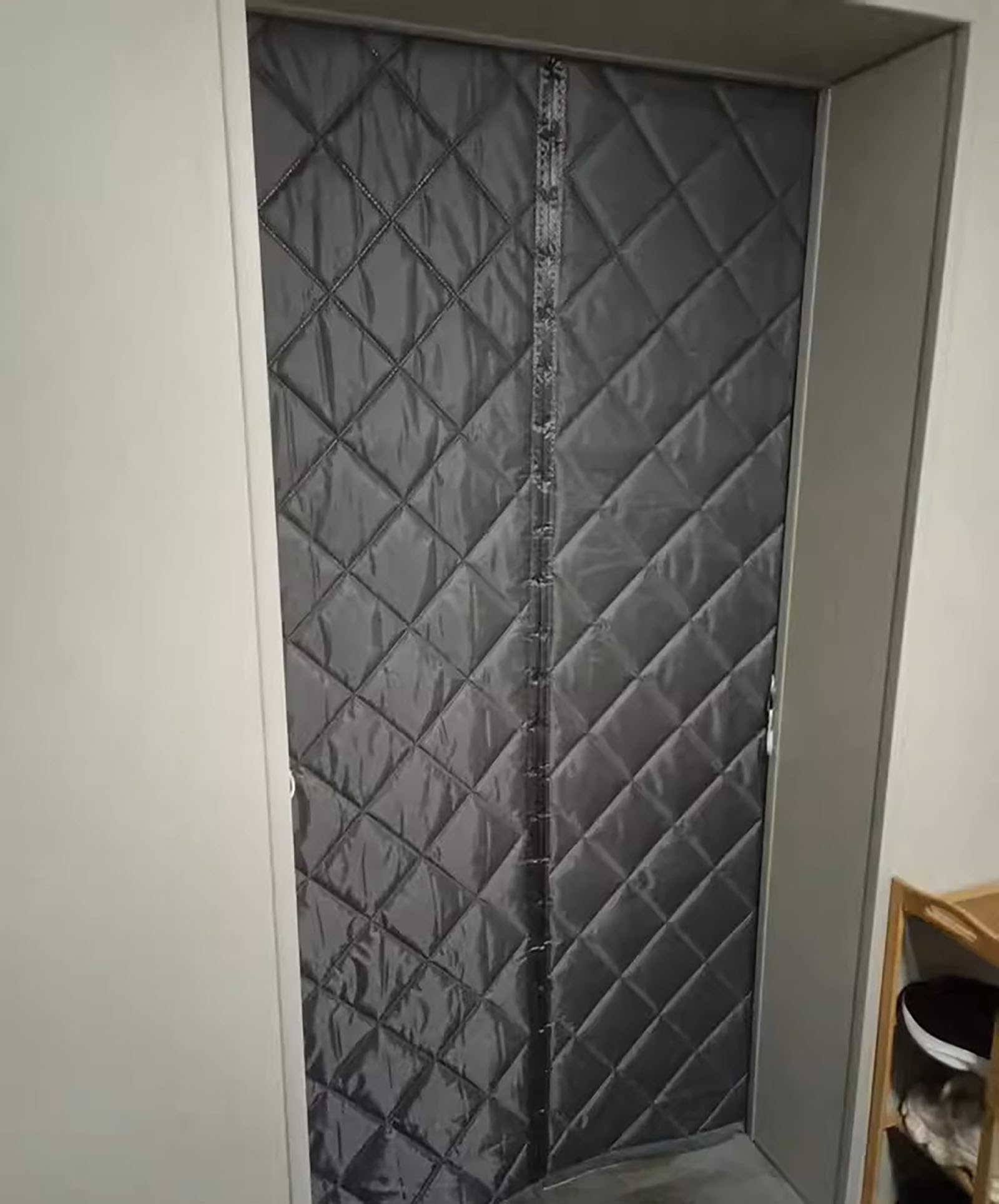 Cortina Térmica Magnética para Puerta, Exterior Aislantes Termica Frio y Calor, Cortina para Balcón Sala Estar Patio Acondicionado, Sala de calefacción (120 * 230cm)