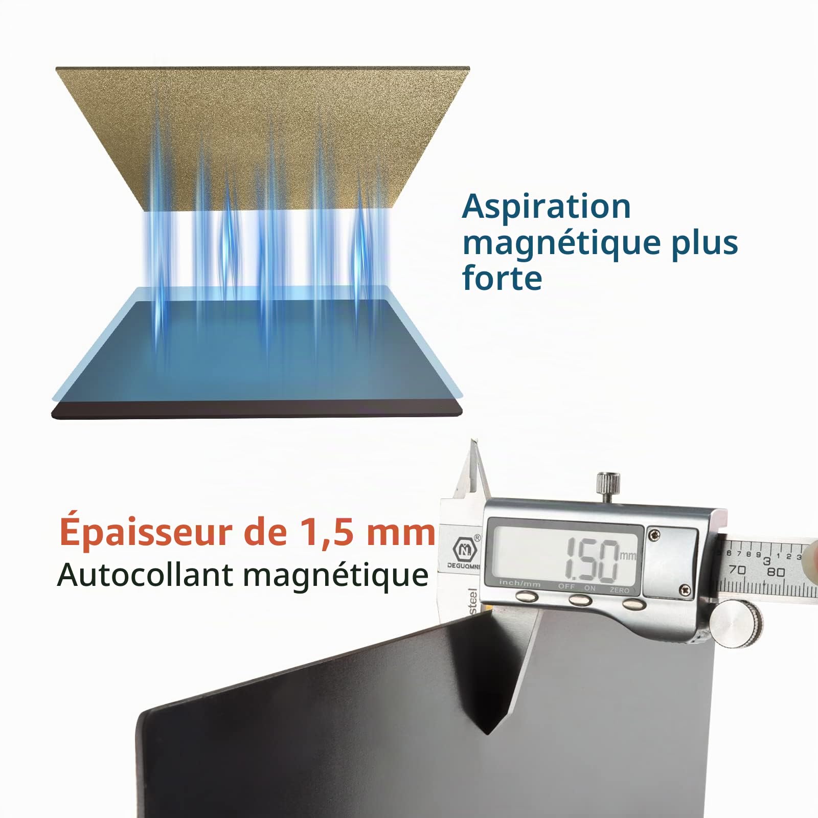 IdeaFormer Plateau d'impression 310x310mm double face texturé PEO+PEI plateaux magnétiques pour artillerie SW-X1,SW-X2,CR-10,CR-10S,CR-10S pro,CR-10 V2, V3, Tevo Tornado, Nereus, Anet A8 De plus, E12