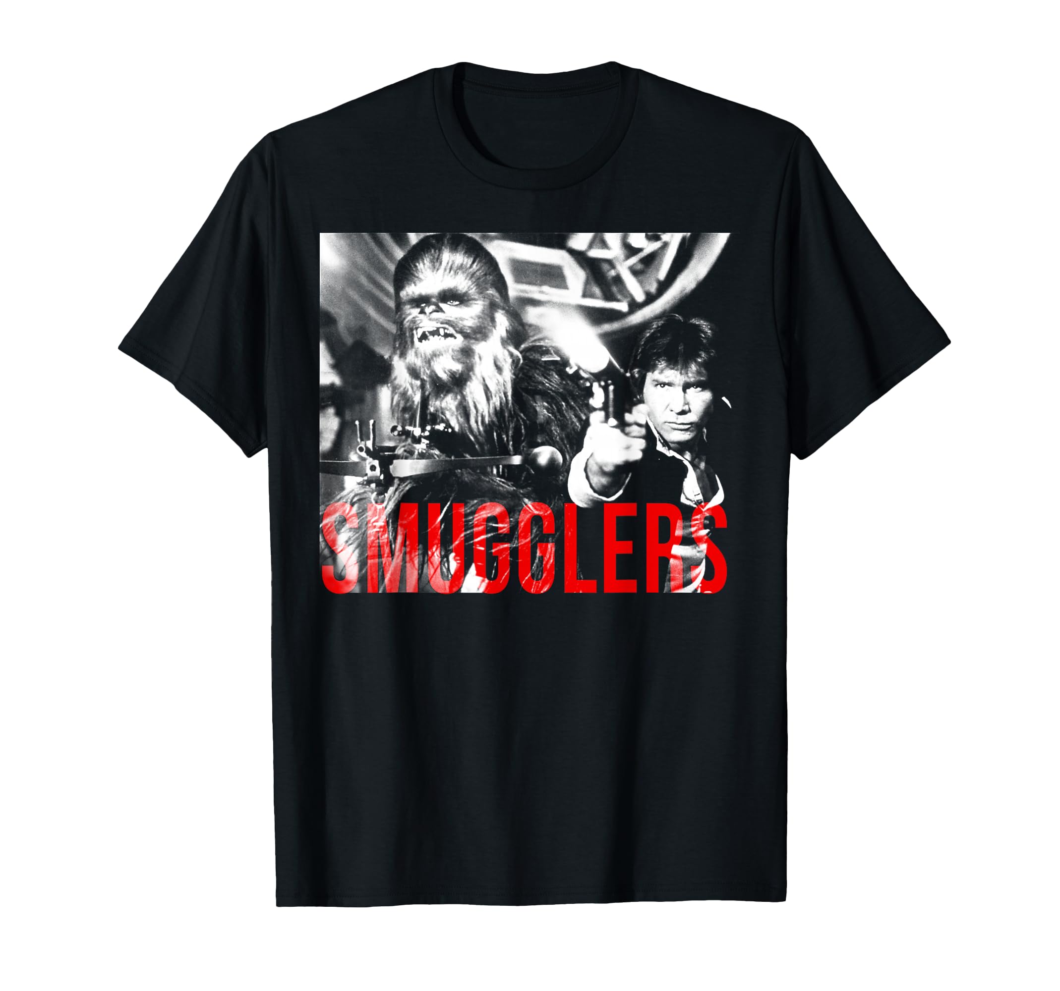 T-shirt Star Wars Han and Chewie pull en coton pour fan de la saga - 2
