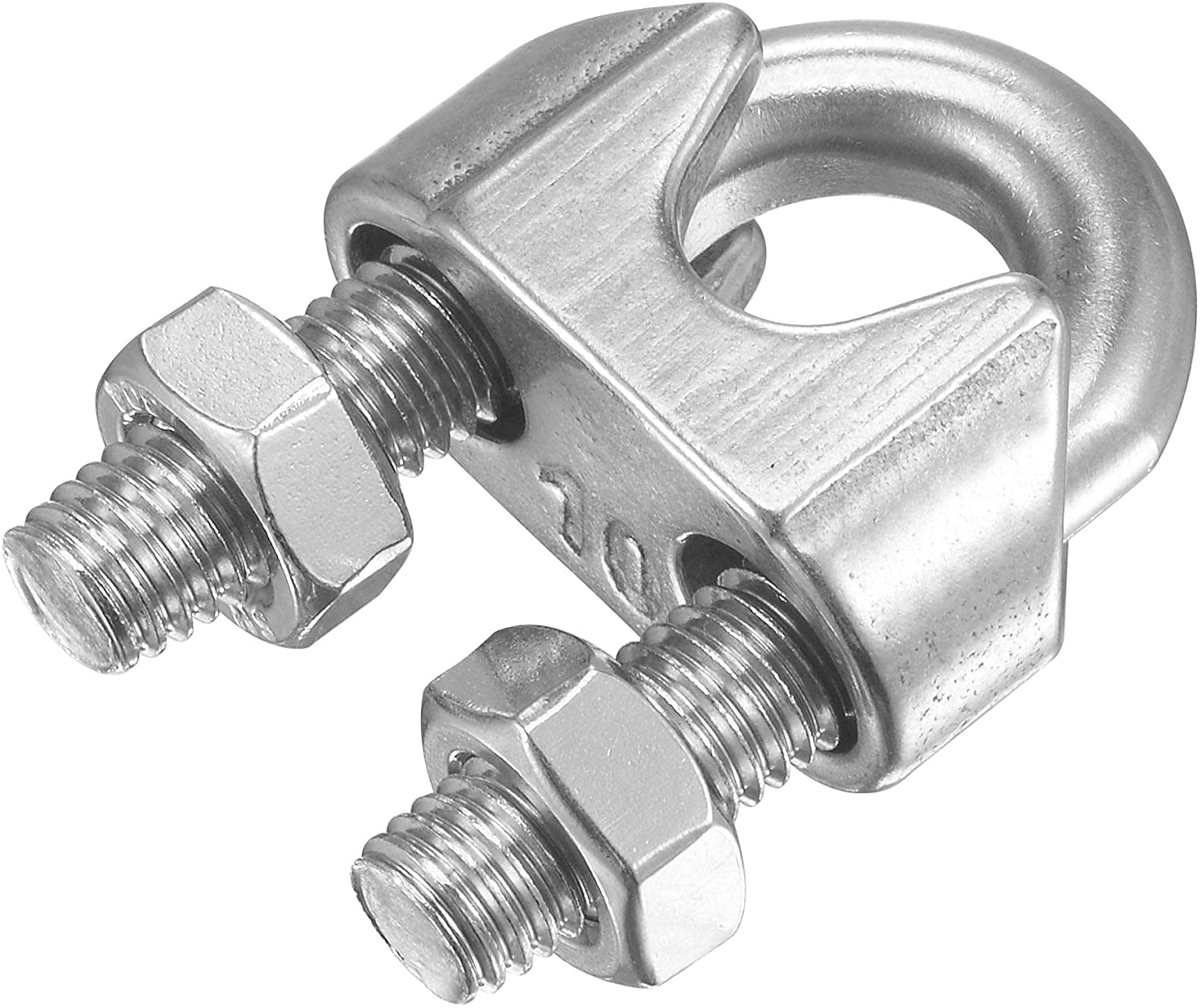 Napinacz drutu stalowego Zacisk do liny stalowej, śruby uchwytów, mocowanie zacisków śrubowych, zestaw zacisków do liny stalowej do M10, w zestawie zacisk do liny ze stali nierdzewnej 304, olinowanie