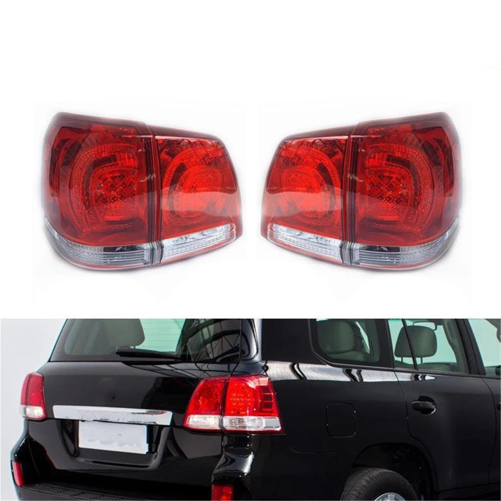 Luz Trasera Conjunto De Luces Traseras Para Toyota Para Land Para Cruiser LC200 (2008-2011): Luz Freno, Posición Y Estacionamiento(Right Outside)