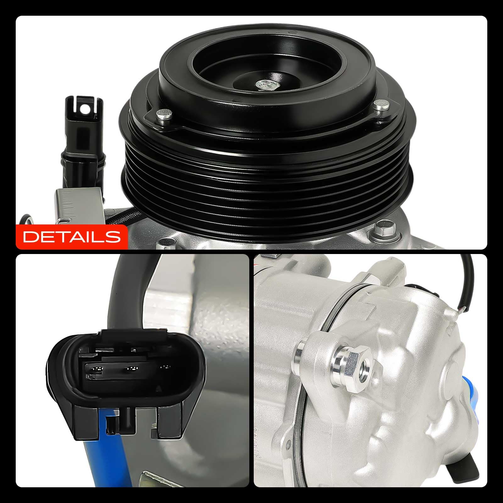Frankberg Compressore per aria condizionata con frizione 64529225703 | Compatibile con: Z4 R.o.a.d.s.t.e.r E89, Serie 5 Gran Turismo F07, 3 Gran Turismo F34, Serie 5 F10, Serie 3 Coupé E92