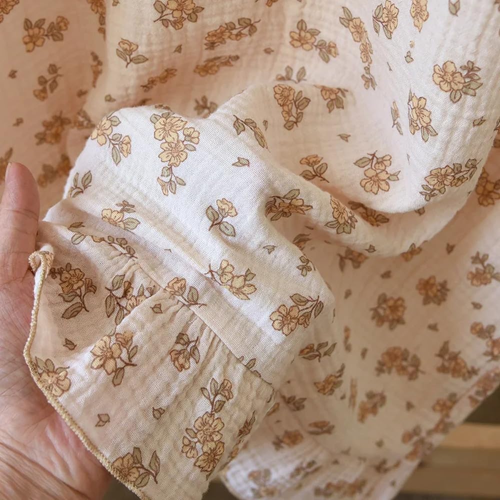 Camicia da Notte Donna - Abito da Notte da Donna Estivo in crêpe di Cotone A Maniche Corte, Gonna Larga di Grandi Dimensioni, Camicia da Notte Carina E Sottile per La Casa