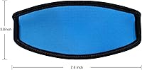 Vista 3 de Jwintee Máscara de buceo, correa de buceo, correas de máscara de neopreno, correa para gafas, protector de cabello con velcro, natación, deportes