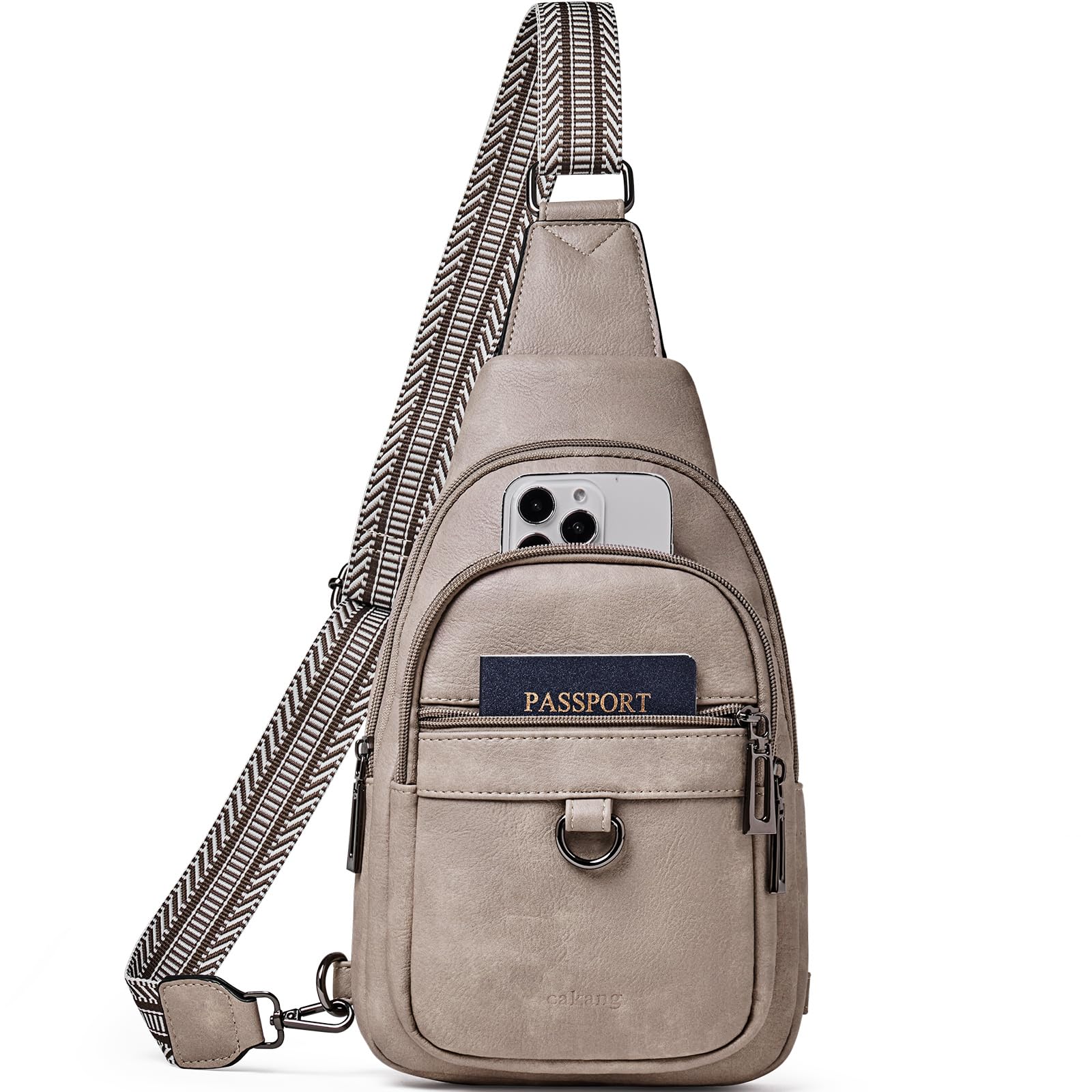 cakang Womens Sling Bag Crossbody Bags for Women Vegan Leather Sling Backpack Daypack Fanny Pack Crossbody Purse Travel