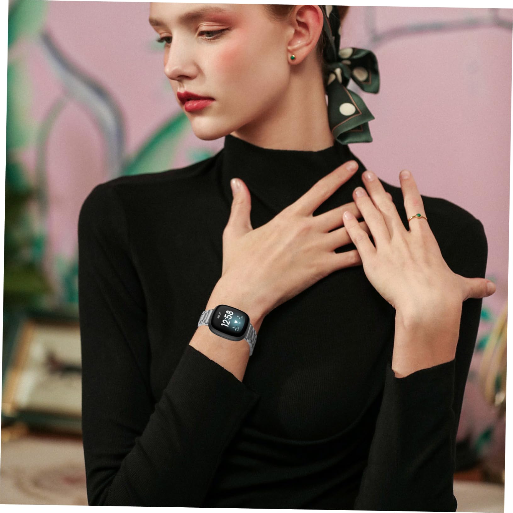 Hemobllo 2 Pièces Bracelet Montre Bande Bande Hommes De Montre Numérique Numérique s Mode Bracelets Pour Femmes Mode s Pour Femmes e Métallique Pour De Bracelet