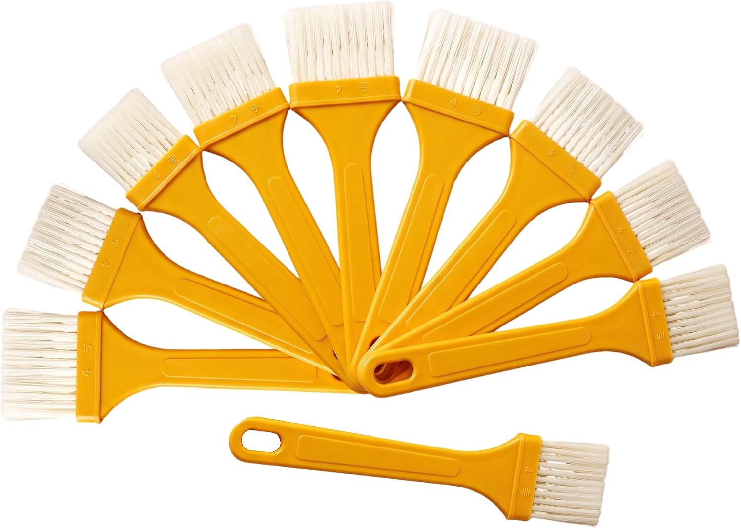 10 Pack Nylon Basting Brushes, Multi-Size Cooking Oil Pastry Brush, Heat Resistant Baster Brush for Baking Cookies, Barbecue Grilling, Marinade & Kitchen Cleaning