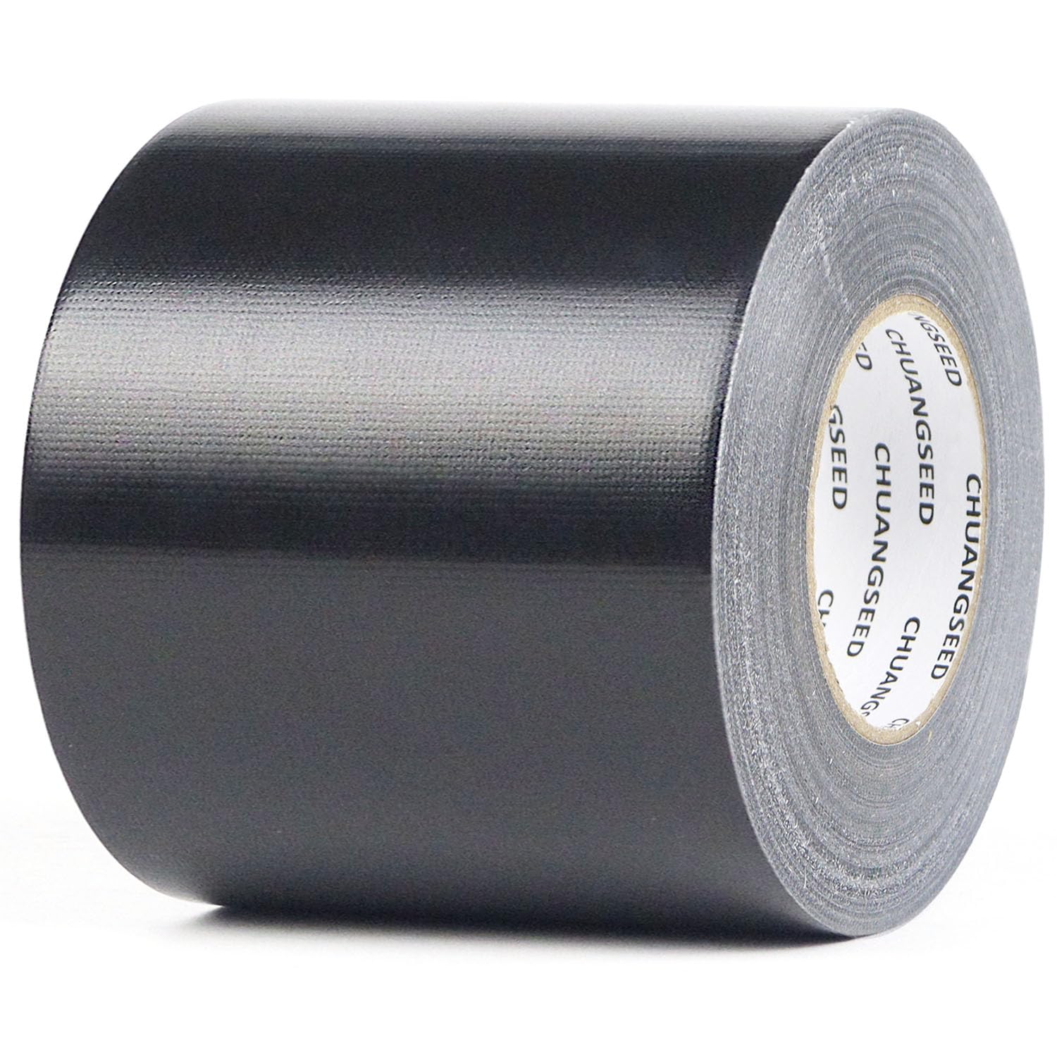 CHUANGSEED Lot de 1 rubans adhésifs en toile resistant noir 100mm x 50m, gaffer large noir,ruban adhésif americain de réparation d'étanchéité,heavy duty duct tape black,fixation,Réparation de tentes