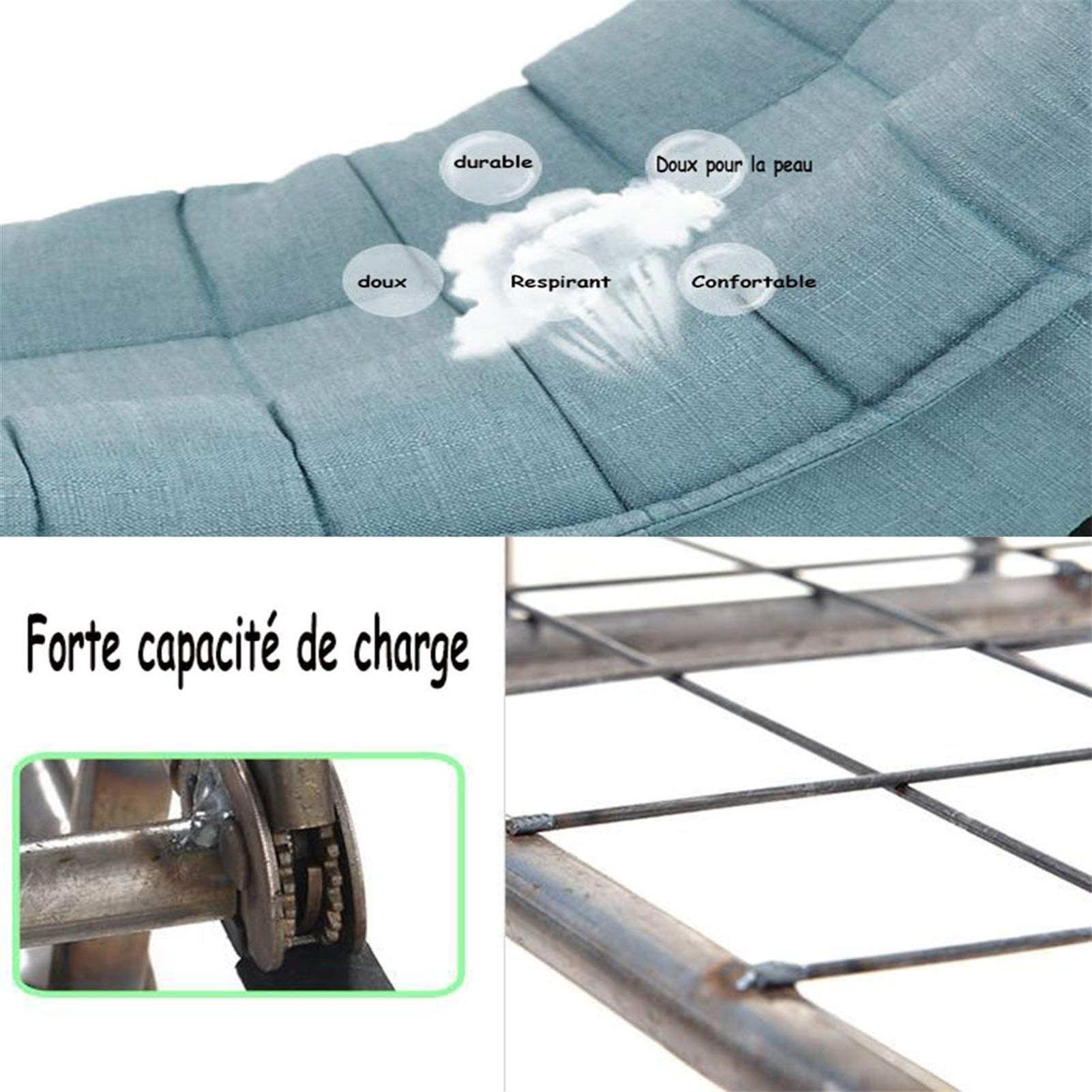 silla de suelo con respaldo,3 posiciones respaldo ajustable sillon reclinables 360°giratorio sala habitación sillon lectura Una silla que se usa para meditar leer ver televisión o juegos-Caqui