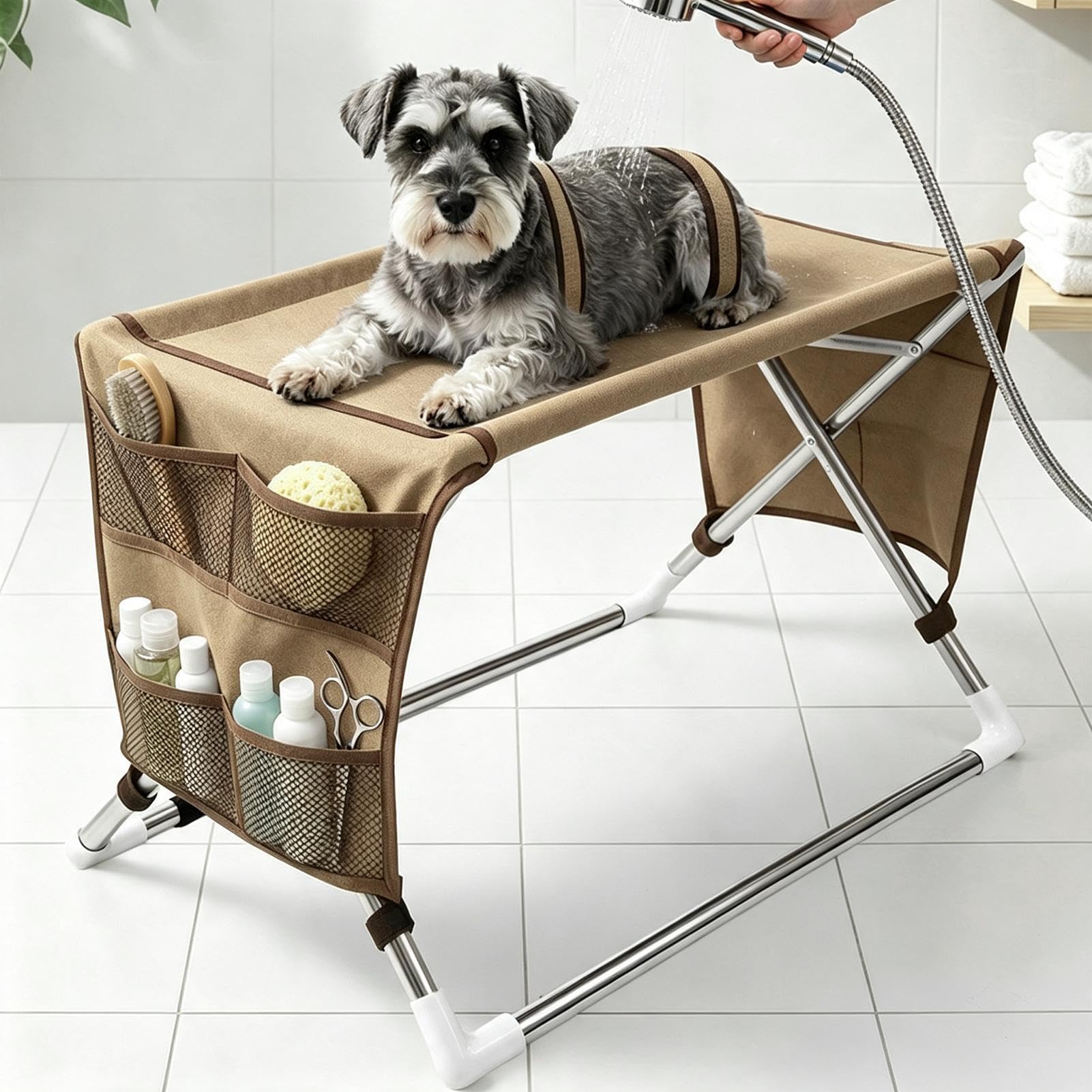 Amaca Per Toelettatura Cani Imbracatura Tavolo Bagno Toeletta Animali | Imbracatura Confortevole Toeletta Cane per Interni Appartamento Casa Soggiorno Uso Domestico Canile e Veterinario Dopo Passe