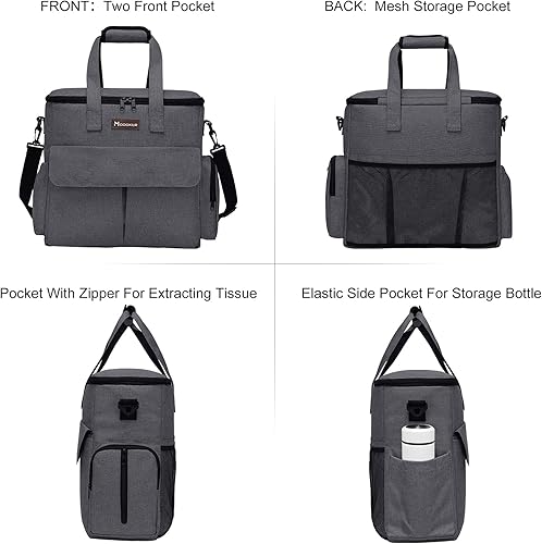 Miniatura 2 de Bolsa de viaje para mascotas aprobada por aerolíneas, juego de viaje para perros y gatos, organizador aprobado por aerolíneas con bolsillos