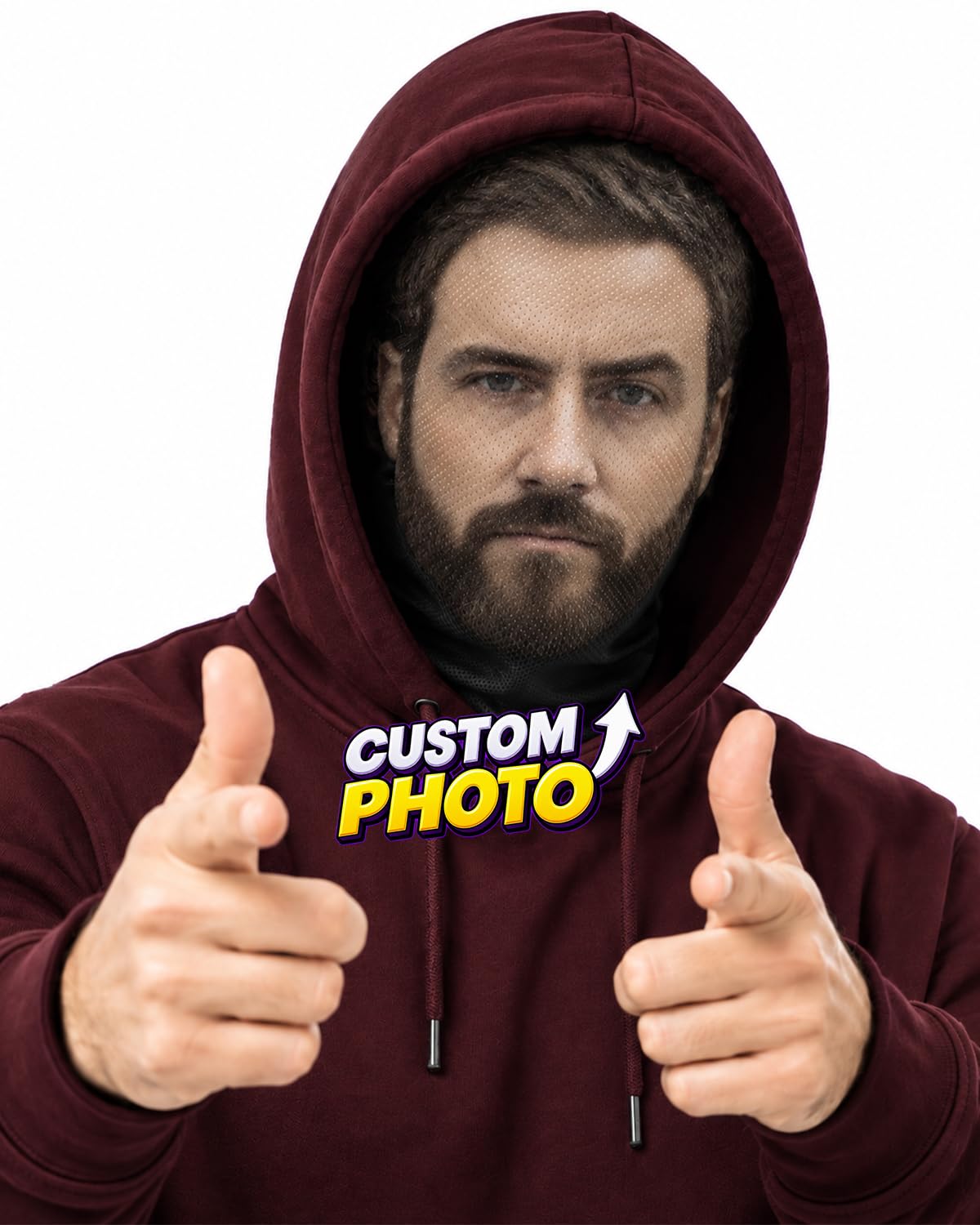 Custom Face Balaclava Mask, Funny Halloween Costume for Adults