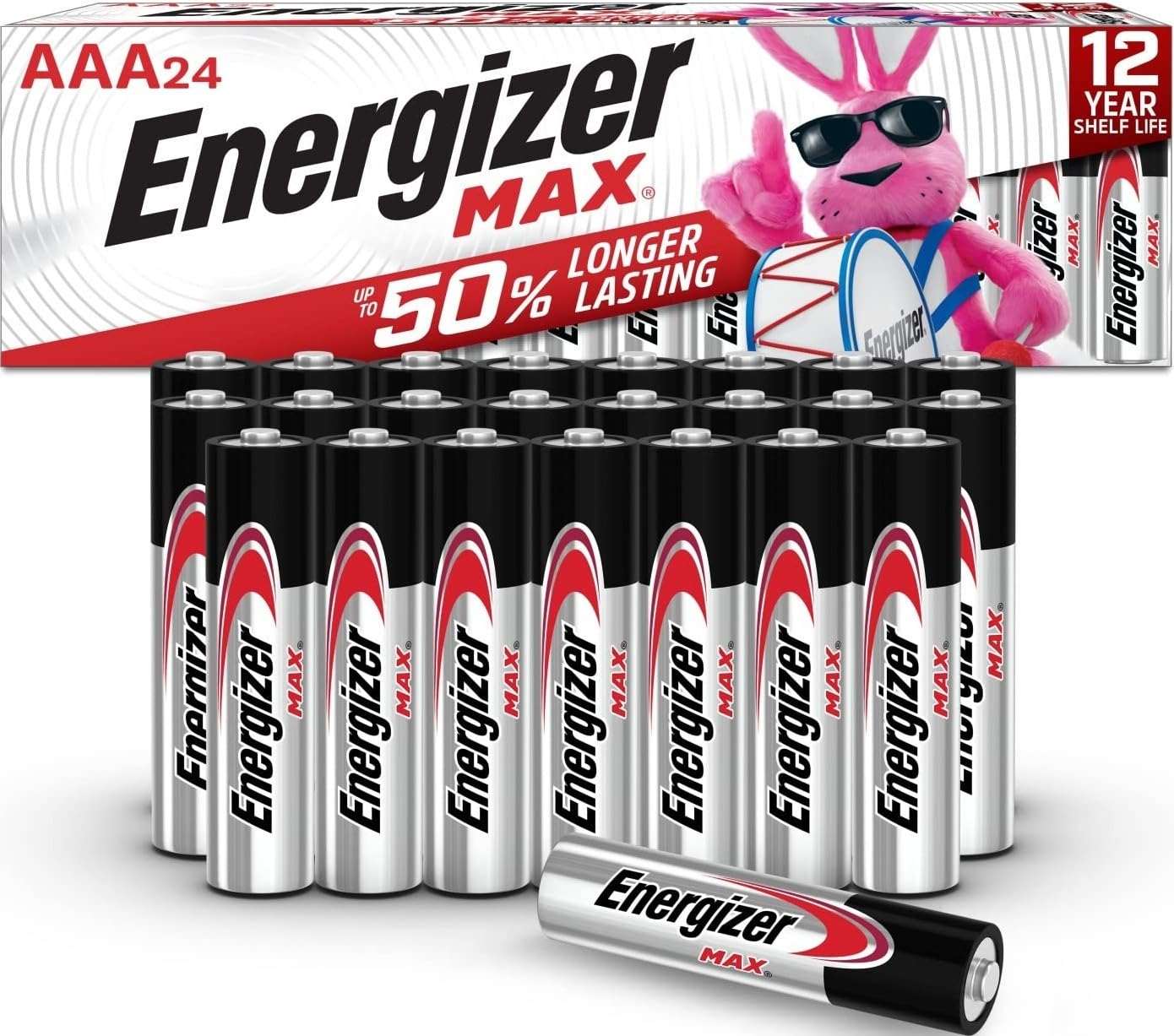 Energizer MAX AAA Batteries (24 Pack), Triple A Alkaline Batteries