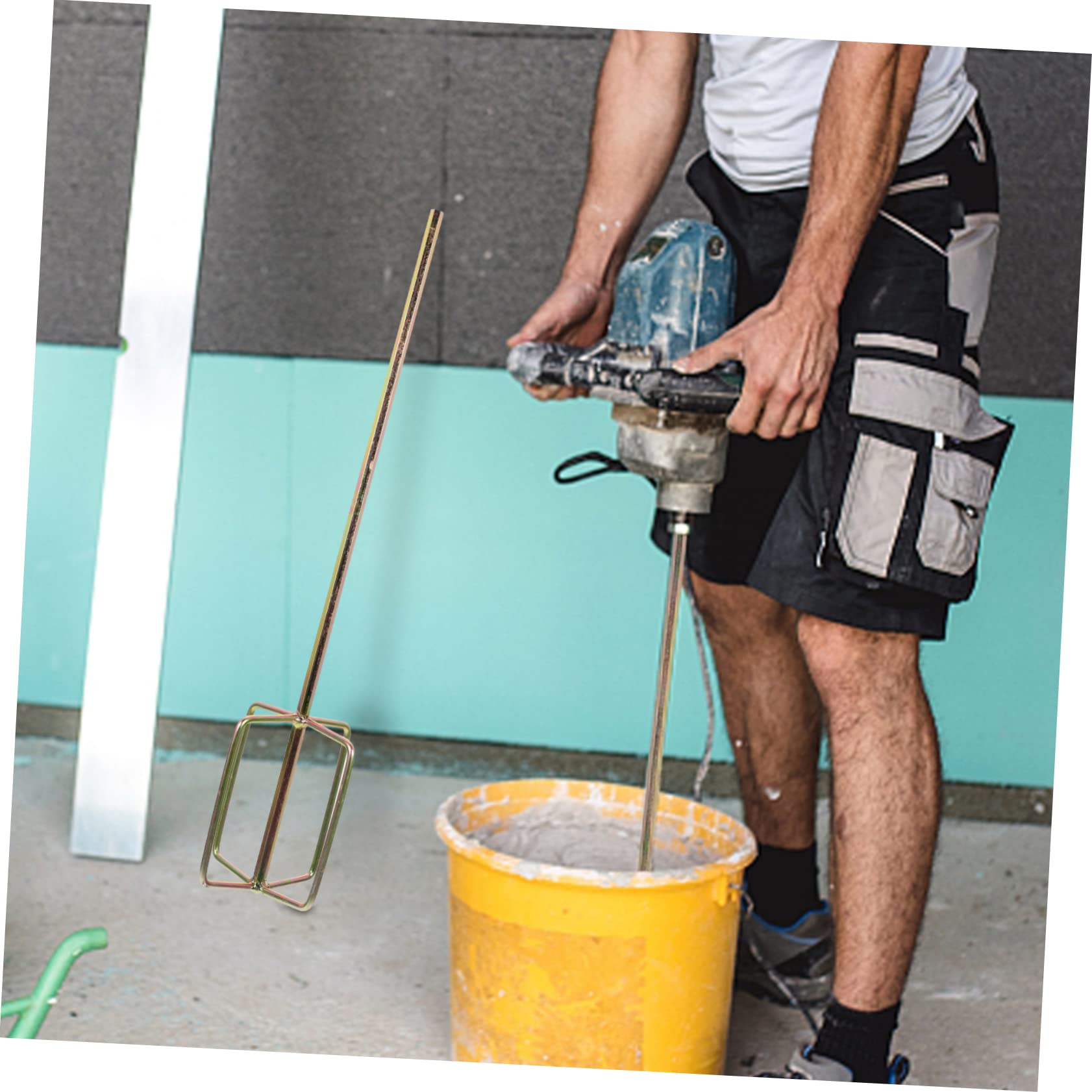 Rührstäbe Zubehör 2 Stück für Elektrische Bohrmaschinen aus Legierung und Formstabil Zufälliger Stil für Elektrowerkzeuge für Baustelle und Heimgebrauch
