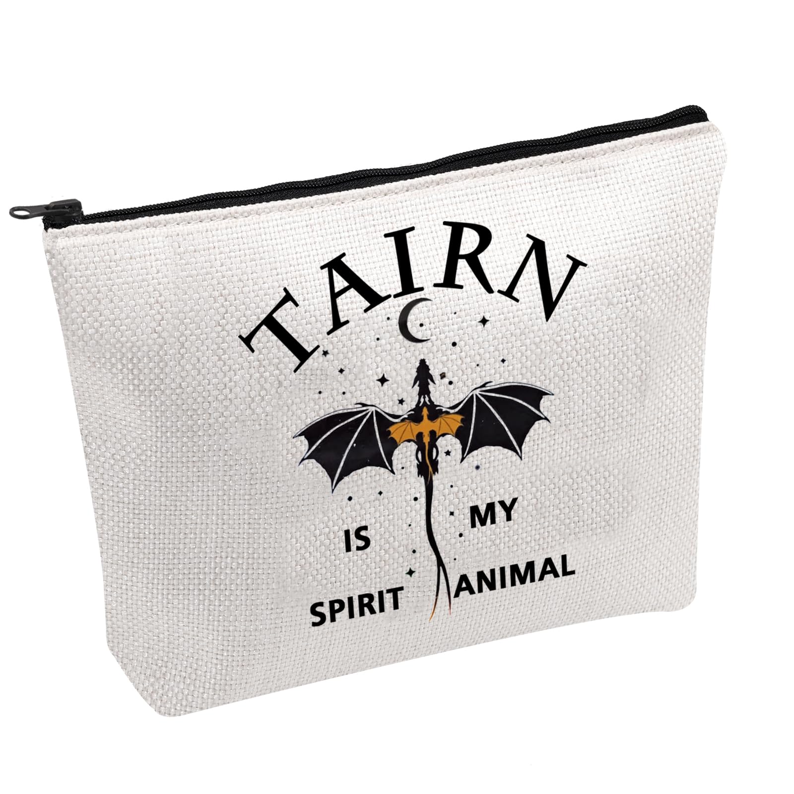 FOTAPFW Inspired Gift Romantasy Fantasy Bookish Gift Dragon Rider Makeup Bag Fourth Wing Merch Book Bag for Fantasy Readers (Tairn UK)