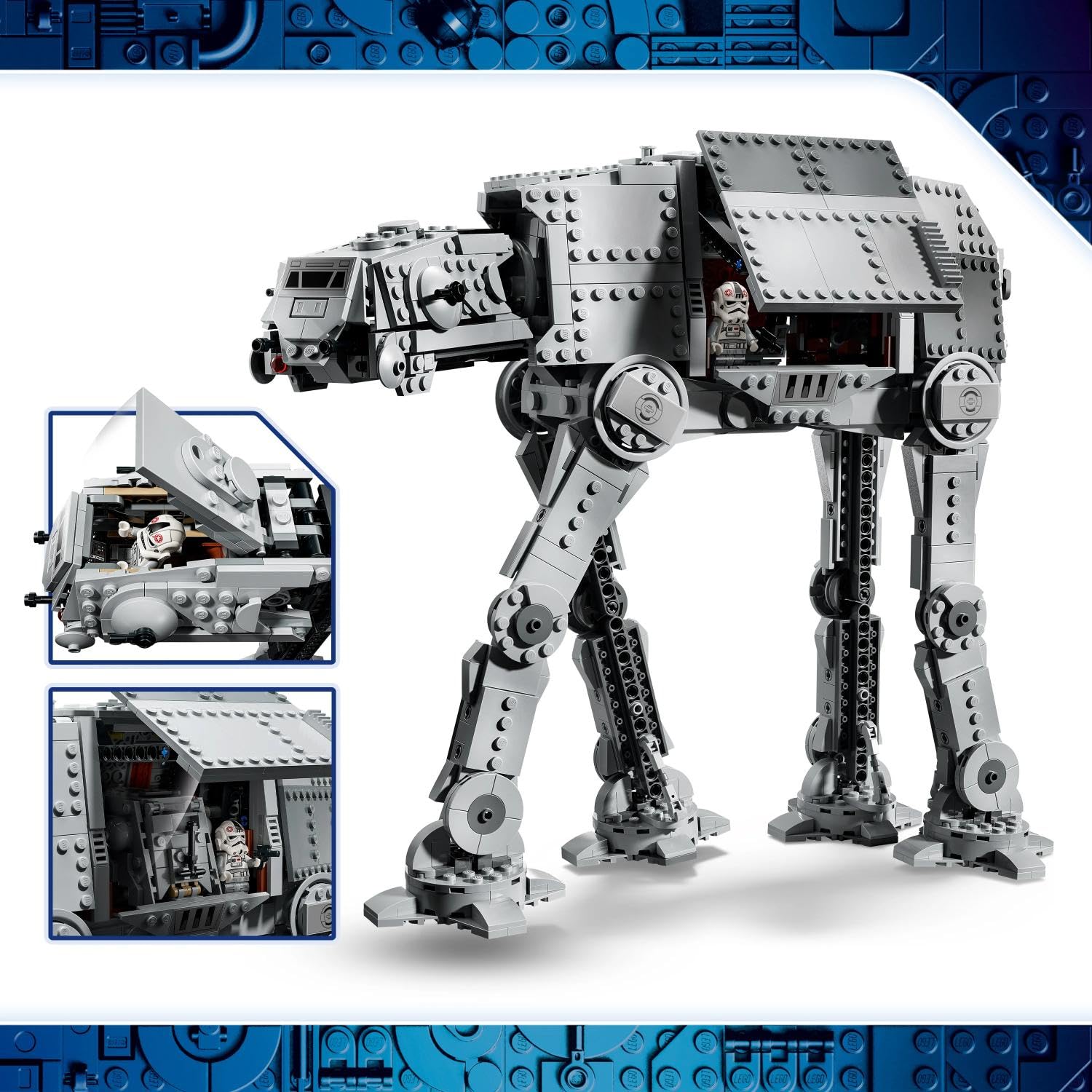 LEGO Star Wars 75454 AT-AT des Restimperiums mit INT-4 Spielzeug - The Mandalorian and Grogu Figuren mit Shuttle, Speeder Bike, 6 Minifiguren & 1 Figur - Geschenk für Jungen & Fans ab 10 Jahren