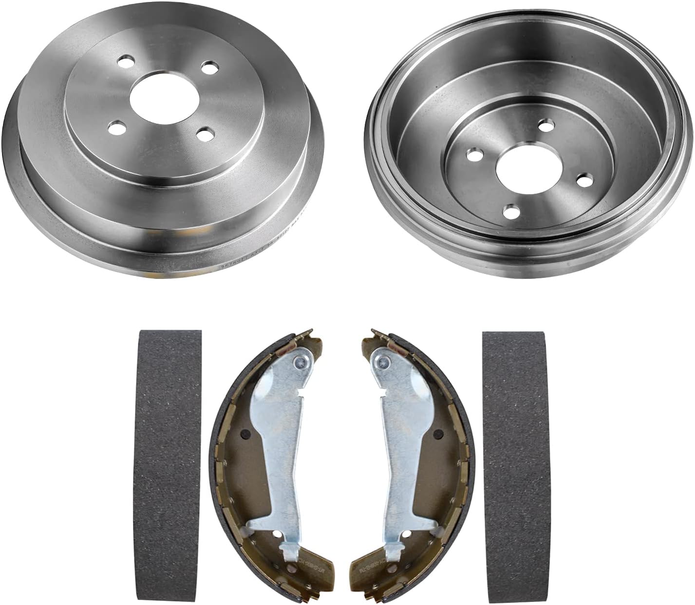 Detroit Axle - Rear Brake Kit for 2009-2010 Chevrolet Cobalt Pontiac G5 Replacement Brakes Drums Semi-metallic Brake Shoes