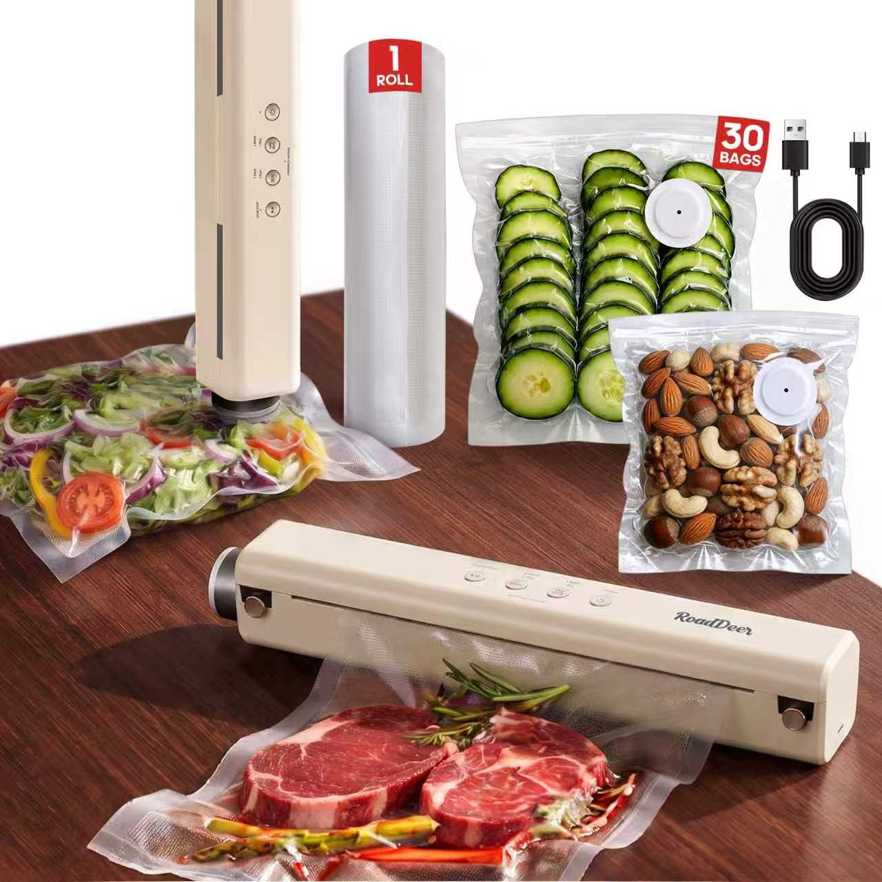 RoadDeer 2-in-1 Vacuum Sealer