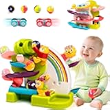 Toddler Toy for 1 Year Old Boy Gifts: 2-in-1 Ball Drop and Car Ramp Race Track, Educational Activity for 1 2 3 Year Old Boys Girls, 1st Birthday Baby Musical Toys for Cause Effect Learning