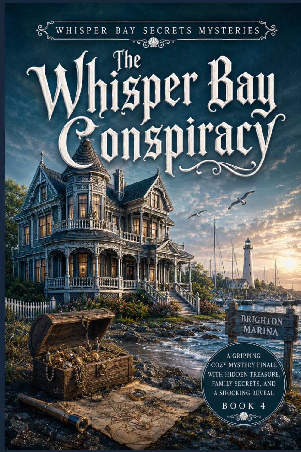The Whisper Bay Conspiracy: A Gripping Cozy Mystery Finale with Hidden Treasure, Family Secrets, and a Shocking Reveal (Book 4) (Whisper Bay Secrets Mysteries)