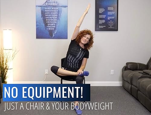 Miniatura 3 de CRÍTICAL BENCH Silla de bajo impacto Serie DVD de entrenamiento – Ejercicios de seguimiento de bajo impacto para movilidad, equilibrio, fuerza