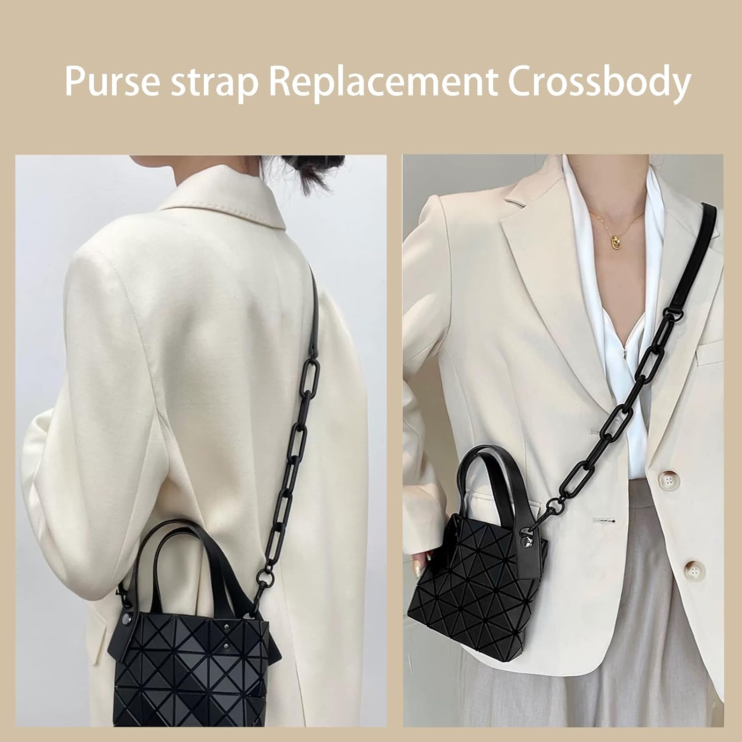 Leather Purse Strap Replacement Crossbody Resin Shoulder Strap Adjustable for Handbags Bag Strap for Shoulder Bag