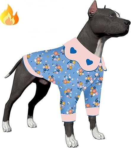 LovinPet Abrigo tipo bóxer para perros, ropa de invierno de franela ligera mejorada, agradable al tacto, con burbujas de ventana y estampado morado,