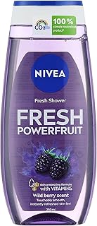 جل استحمام وغسول للجسم من نيفيا، برائحة التوت البري المنعش بمضادات الأكسدة باور فروت، 250 مل
