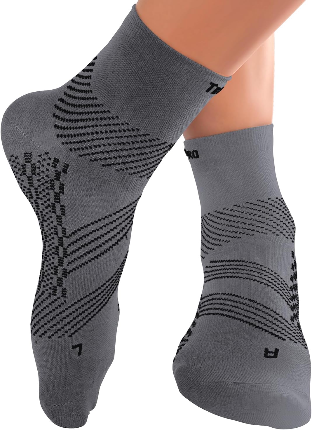 Plantar Fasciitis Socks - Ankle Compression Socks for Women & Men. Achilles Tendonitis Brace & Foot Arch Support