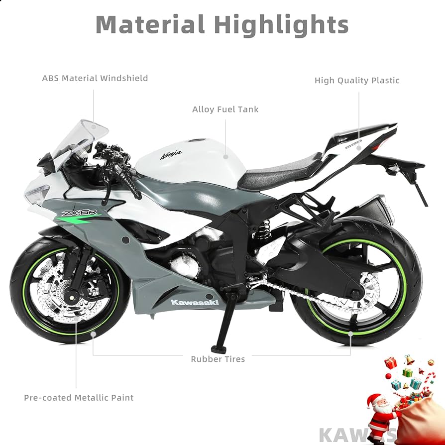 【美品】【初版】 NONSCALE Amazon.com: Risopen 1:12 Motorcycle Model Toy for Kawasaki Ninja