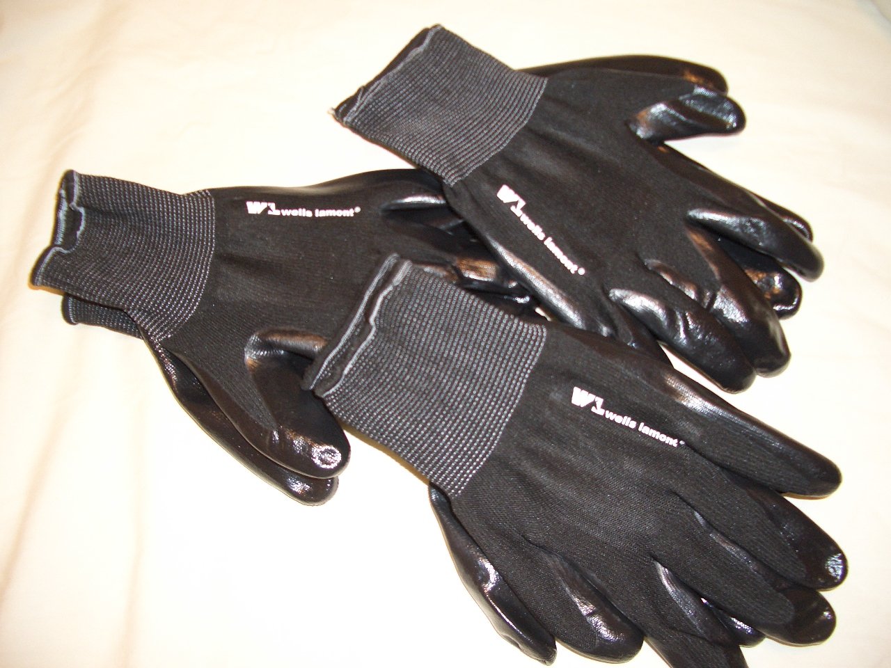 Amazon | 作業用ニトリルゴム手袋 wells lamont ウェルズラモント M