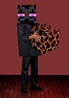 Vista 4 de Disguise Enderman Minecraft - Disfraz infantil de lujo