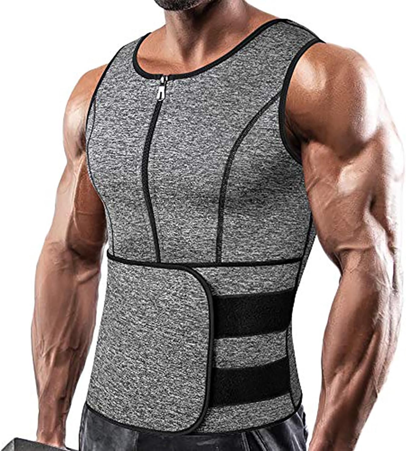 Men Back Waist Posture Corrector for Posture for Men, Back Support Brace for Men - Back Brace Posture Corrector Under Clothes (Color : Gray, Size : XL)